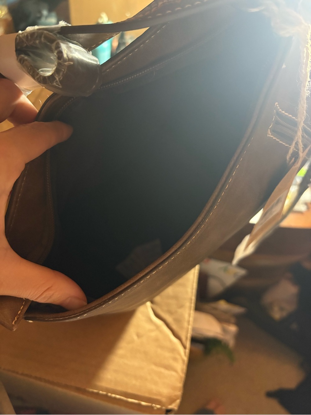 NWT Tony Lama Genuine Hair-on-Hide Concealed Carry Hobo Purse - Picture 10 of 10